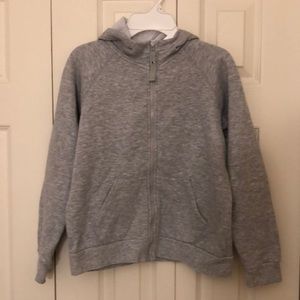 [SOLD] Gray zip front hoodie